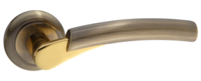 Ручка раздельная, Виола DH 211-04, бронза античная, TIXX, AB/GP
