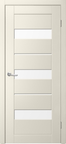 Межкомнатная дверь Токио-5, 600*2000, Ваниль, Albero, (стекло триплекс белый)