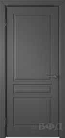 Межкомнатная дверь Стокгольм, 800*2000, Эмаль графит, ВФД (глухая)