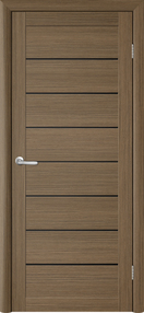 Межкомнатная дверь Тренд Т-1, 700*2000, Тик, Albero, (стекло черное)