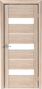 Межкомнатная дверь Тренд Т-7, 700*2000, Акация кремовая, Albero, (стекло белое)