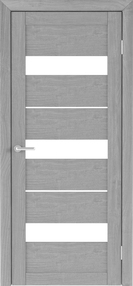 Межкомнатная дверь Тренд Т-7, 900*2000, Ясень дымчатый, Albero, (стекло белое)