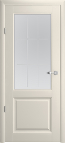 Межкомнатная дверь Эрмитаж-4, 900*2300, Ваниль, Albero, (стекло Квадро)