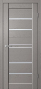 Межкомнатная дверь ST 02, 900*2000, грей софт, Сибирь Профиль, (стекло матовое)
