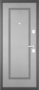 Стальная дверь, ТРАСТ ЭКО 189/189, бетон темный-бетон серый, 960*2050 (Л), в ком-те с замком, Мастино