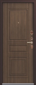 Стальная дверь, Эталон Т-4, медь-миндаль, 960*2050 (Л), терморазрыв, в комплекте с замком, Эталон