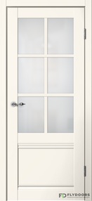 Межкомнатная дверь С04, 700*2000, Ваниль, Сибирь Профиль, (стекло матовое)