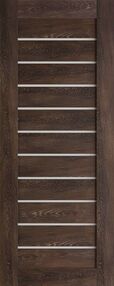 Межкомнатная дверь Техно-12, 700*2000, Шале мореный, ДвериСити, (стекло матовое)