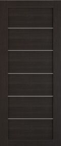 Межкомнатная дверь Техно, 700*2000, Орех темный, ЛесКом (глухая), молдинг