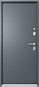 Стальная дверь, Эталон Термо-1, графит муар-графит муар, 960*2050 (Пр), терморазрыв, в комплекте с замком, Эталон