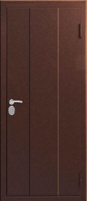 Стальная дверь, Эталон Термо-5М 1 замок, медь-медь, 960*1900 (Л), терморазрыв, в комплекте с замком, Эталон