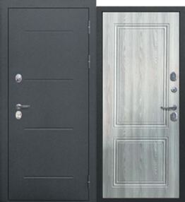 Входная дверь ISOTERMA 11см, серебро-ривьера айс new, 860*2050 (Л), в комплекте с замком, Ferroni