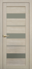 Межкомнатная дверь L20, 700*2000, Ясень, FLYDOORS, (стекло матовое)