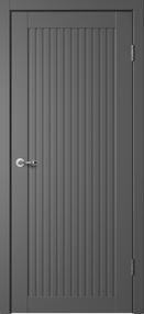 Межкомнатная дверь С07, 800*200, Графит, Сибирь Профиль (глухая)