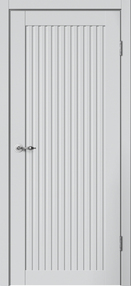 Межкомнатная дверь С07, 700*200, Серебристый, Сибирь Профиль (глухая)