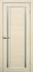 Межкомнатная дверь L23, 600*2000, Бьянко, FLYDOORS, (стекло матовое)