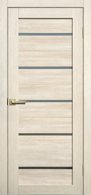 Межкомнатная дверь L26, 600*2000, Бьянко, FLYDOORS, (стекло матовое)