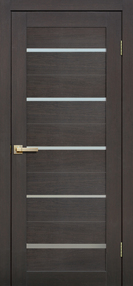 Межкомнатная дверь L26, 700*2000, Венге 3Д, FLYDOORS, (стекло матовое)