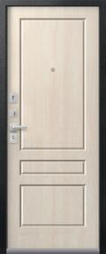 Стальная дверь, C-101, черный муар-седой дуб, 960*2050 (Пр), в ком-те с замком, Центурион