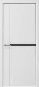 Межкомнатная дверь Графика-2, 700*2000, Белый, Albero (глухая), кромка черная