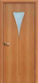 Межкомнатная дверь Салют, 900*2000, Миланский орех, ЛесКом, (стекло матовое)
