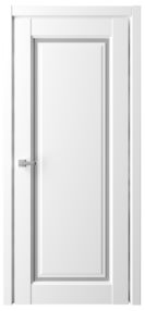 Межкомнатная дверь Эрмитаж-8, 900*2000, Белый, Albero, (стекло матовое)