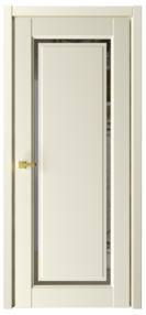 Межкомнатная дверь Эрмитаж-8, 600*2000, Ваниль, Albero, (зеркало грей)