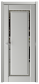 Межкомнатная дверь Эрмитаж-8, 700*2000, Платина, Albero, (зеркало грей)