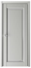 Межкомнатная дверь Эрмитаж-8, 700*2000, Платина, Albero, (стекло матовое)