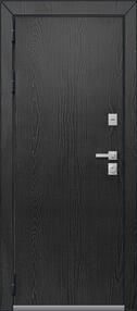 Стальная дверь, Т-3 Premium, черный муар/распил графит-кашемир графит, 960*2050 (Л), в комплекте с замком, Центурион