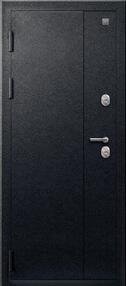Стальная дверь, Т-111, черный муар-черный муар, 860*2050 (Пр), в комплекте с замком, Центурион