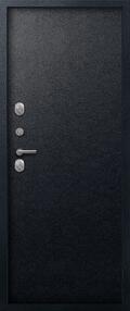 Стальная дверь, Т-111, черный муар-черный муар, 960*2050 (Пр), в комплекте с замком, Центурион