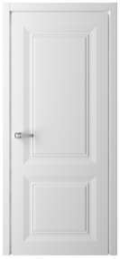 Межкомнатная дверь Схема Эмаль-2 ПГ Эмаль СтильБогема, 600*2000, Белый, Albero (глухая), без замка