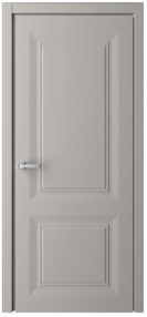 Межкомнатная дверь Схема Эмаль-2 ПГ Эмаль СтильБогема, 900*2000, серый, Albero (глухая), без замка