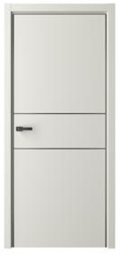 Межкомнатная дверь Схема Эмаль-1 ПГ Эмаль Лайн-3 кромка3 черная, 900*2000, Латте, Albero (глухая), замок магнитный