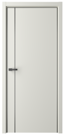 Межкомнатная дверь Схема Эмаль-1 ПГ Эмаль Лайн-4 кромка3 черная, 900*2000, Латте, Albero (глухая), замок магнитный