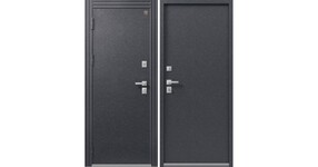 Стальная дверь, Т-1, антрацит муар-антрацит муар, 960*2050 (Пр), в комплекте с замком, Центурион