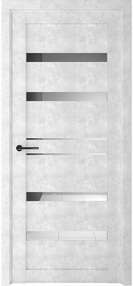 Межкомнатная дверь Дрезден, 700*2000, Бетон светлый, Albero, (Зеркало)
