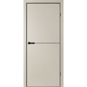 Межкомнатная дверь TR05, 900*2000, Айриш, FLYDOORS (глухая), кромка АЛ черный