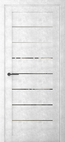 Межкомнатная дверь Сеул, 900*2000, Бетон светлый, Albero, (Зеркало)