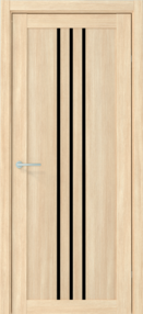 Межкомнатная дверь Франкфурт, 900*2000, Лиственница мокко, Albero, (стекло черное)