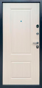 Стальная дверь, Модель 7, антик коричневый-светлый дуб, 960*2050 (Пр), в комплекте с замком