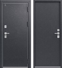 Стальная дверь, Т-3, антрацит муар-антрацит муар, 960*2050 (Пр), в комплекте с замком, Центурион