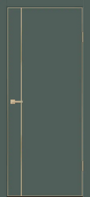 Межкомнатная дверь TECHNO GOLD MV1 с замком, 700*2000, Яшма, Vell Doris (глухая), замок Morelli M1895 MSG молдинг шампань