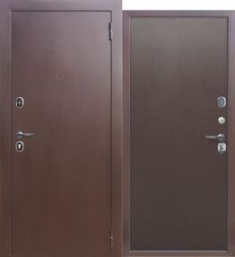 Входная дверь 7 см Гарда, медь-медь, 860*2050 (Пр), в комплекте с замком, Ferroni